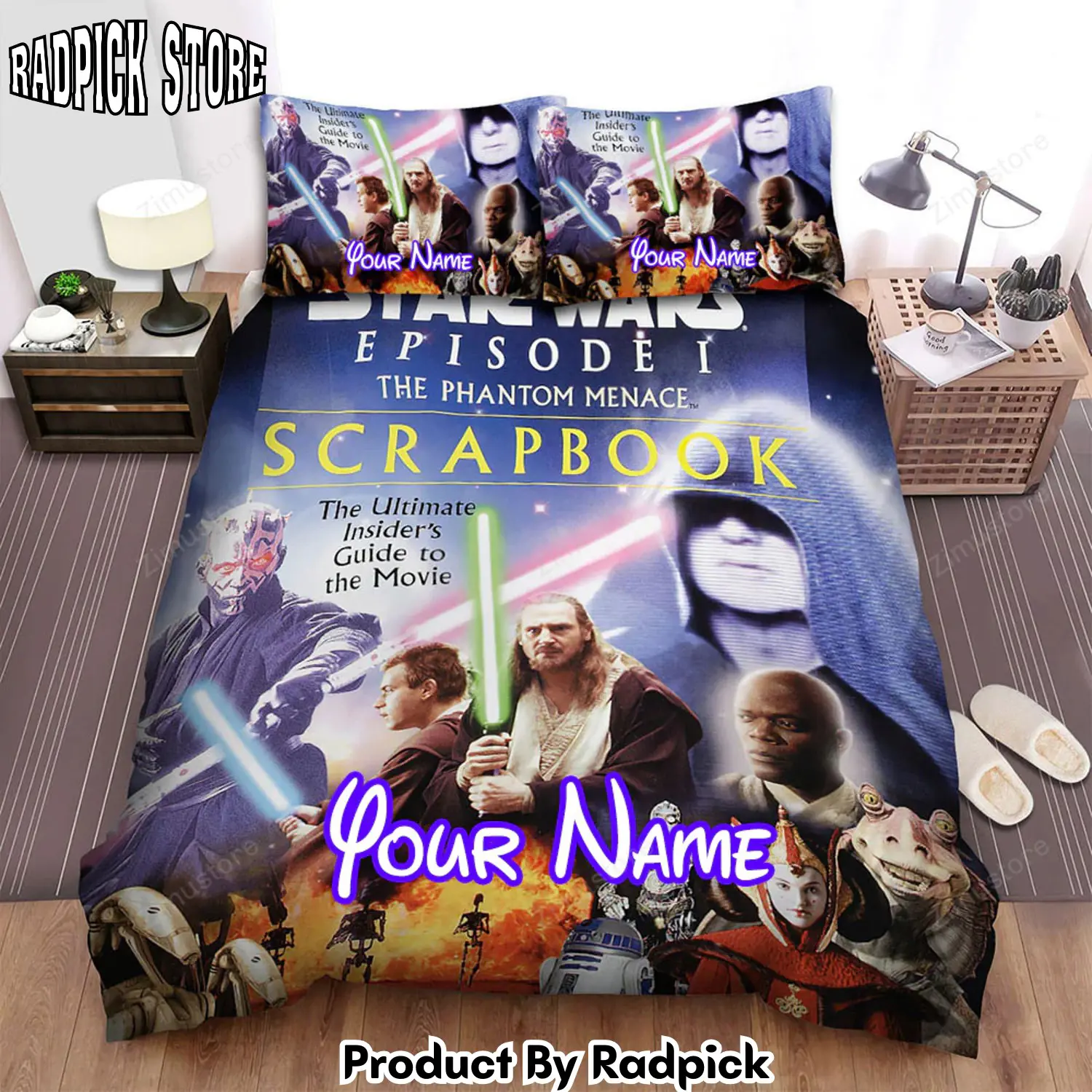 Radpick star wars episode i the phantom menace the ultimate insiders guide to the movie poster bed sheets spread comforter duvet cover personalized name bedding sets rp3271972